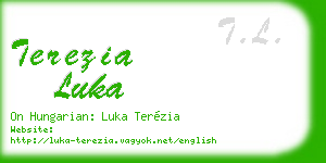 terezia luka business card